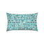 Elaine Smith Thumbprint Aruba Lumbar Blue Pillow