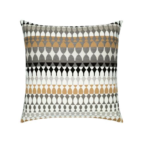 Elaine Smith Modern Oval Dune Gray Pillow