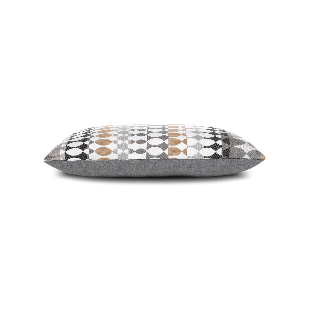 Elaine Smith Modern Oval Dune Lumbar Gray Pillow