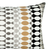 Elaine Smith Modern Oval Dune Lumbar Gray Pillow