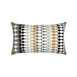 Elaine Smith Modern Oval Dune Lumbar Gray Pillow