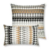 Elaine Smith Modern Oval Dune Lumbar Gray Pillow