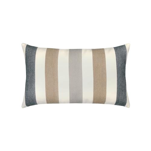 Elaine Smith Dune Stripe Lumbar Brown Pillow