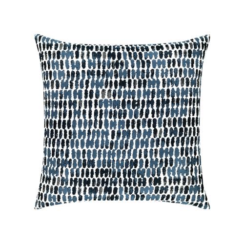 Elaine Smith Thumbprint Indigo Blue Pillow