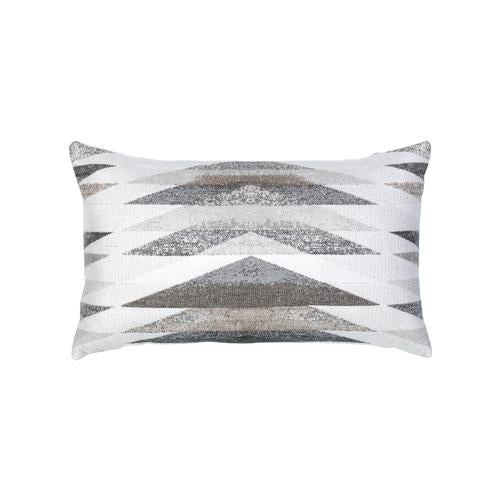 Elaine Smith Symmetry Grigio Lumbar Gray Pillow