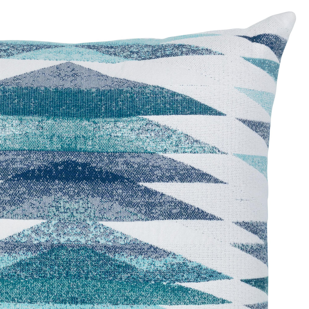 Elaine Smith Symmetry Ocean Blue Pillow
