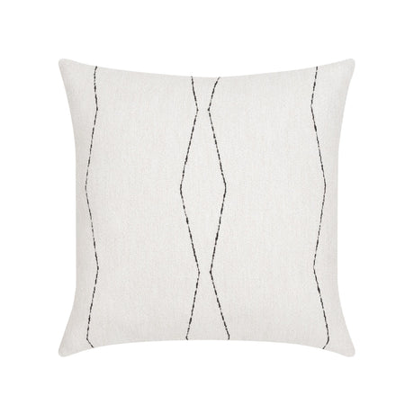 Elaine Smith Oblique Ebony Ivory Pillow