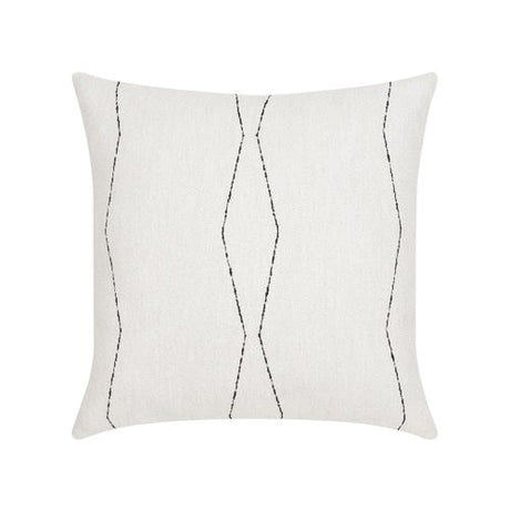 Elaine Smith Oblique Ebony Ivory Pillow