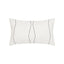 Elaine Smith Oblique Ebony Lumbar Ivory Pillow