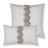 Elaine Smith Dressage Pebble Lumbar Gray Pillow