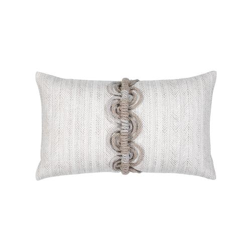 Elaine Smith Dressage Pebble Lumbar Gray Pillow