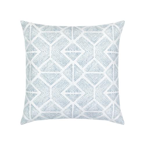 Elaine Smith Bakuba Stream Blue Pillow
