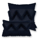 Elaine Smith Tavarua Indigo Lumbar Blue Pillow