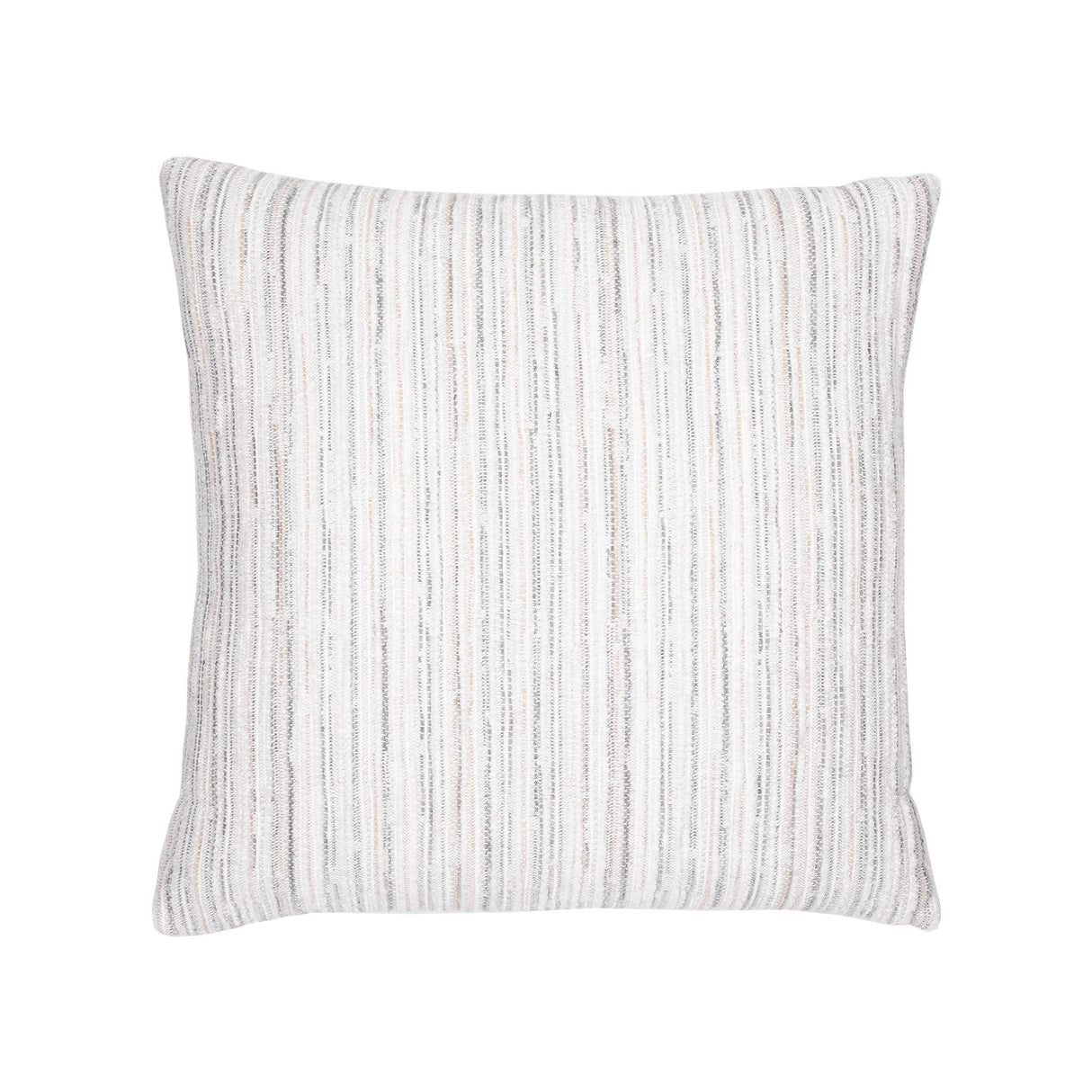 Elaine Smith Luxe Stripe Pebble White Pillow