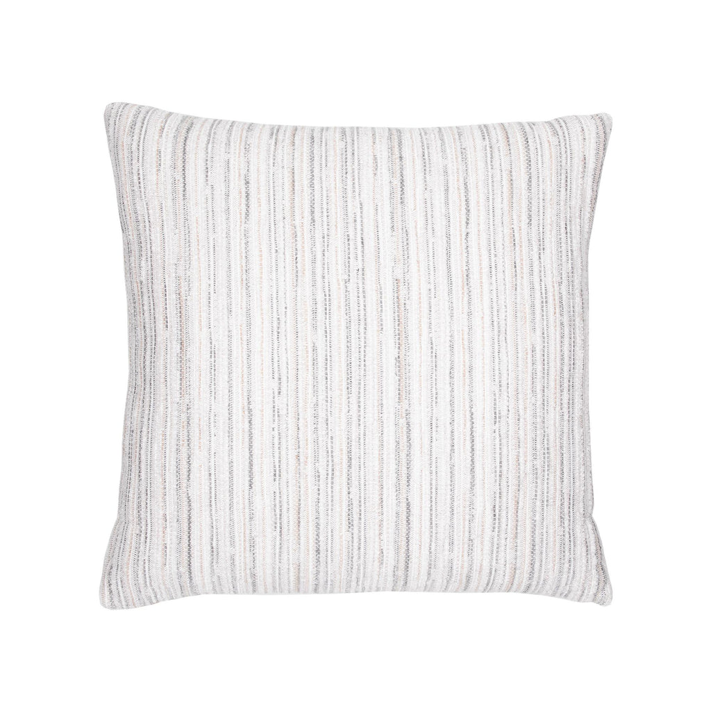 Elaine Smith Luxe Stripe Pebble White Pillow
