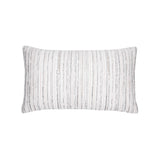 Elaine Smith Luxe Stripe Pebble Lumbar White Pillow