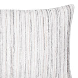Elaine Smith Luxe Stripe Pebble Lumbar White Pillow