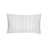 Elaine Smith Luxe Stripe Pebble Lumbar White Pillow