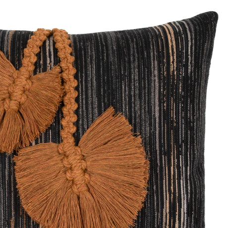 Elaine Smith Ingenuity Harvest Black Pillow