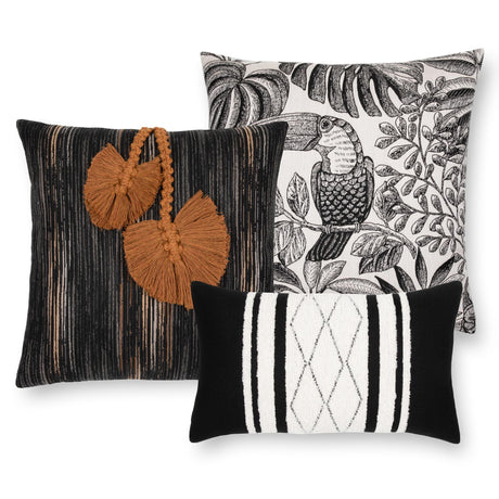 Elaine Smith Ingenuity Harvest Black Pillow