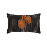 Elaine Smith Ingenuity Harvest Lumbar Black Pillow