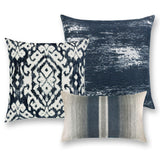 Elaine Smith Ombre Indigo Lumbar Blue Pillow