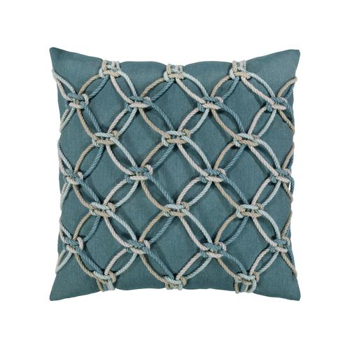 Elaine Smith Lagoon Rope Blue Pillow