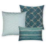 Elaine Smith Lagoon Rope Blue Pillow