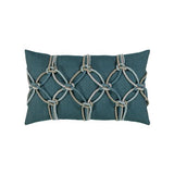 Elaine Smith Lagoon Rope Lumbar Blue Pillow