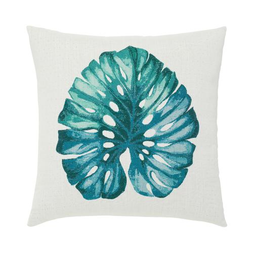 Elaine Smith Leaf Lagoon Blue Pillow