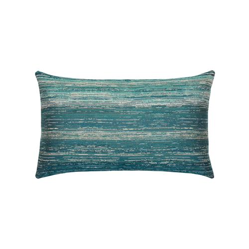 Elaine Smith Textured Lagoon Lumbar Blue Pillow
