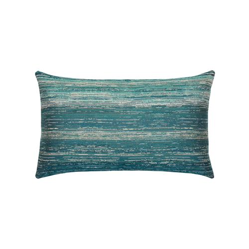 Elaine Smith Textured Lagoon Lumbar Blue Pillow