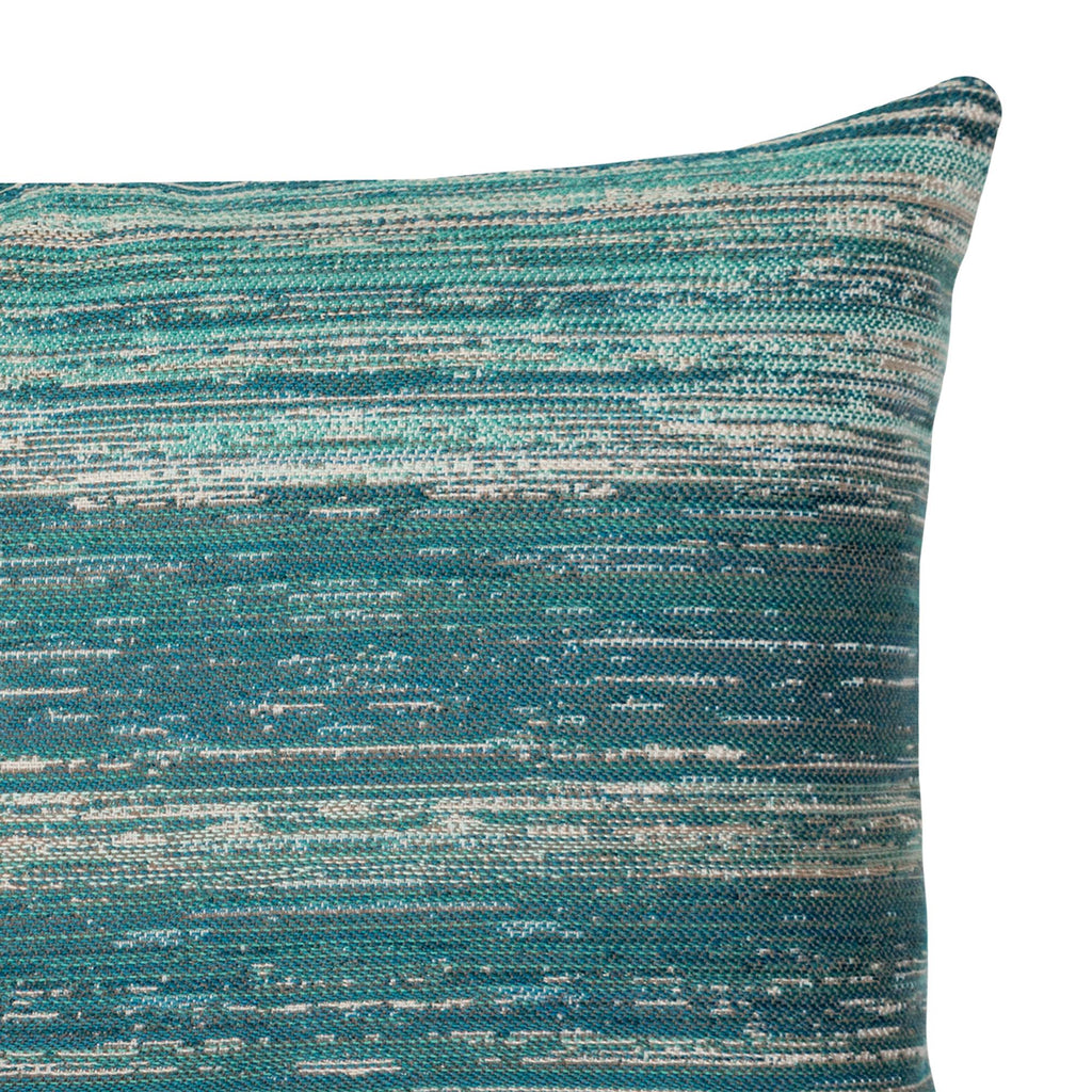 Elaine Smith Textured Lagoon Lumbar Blue Pillow