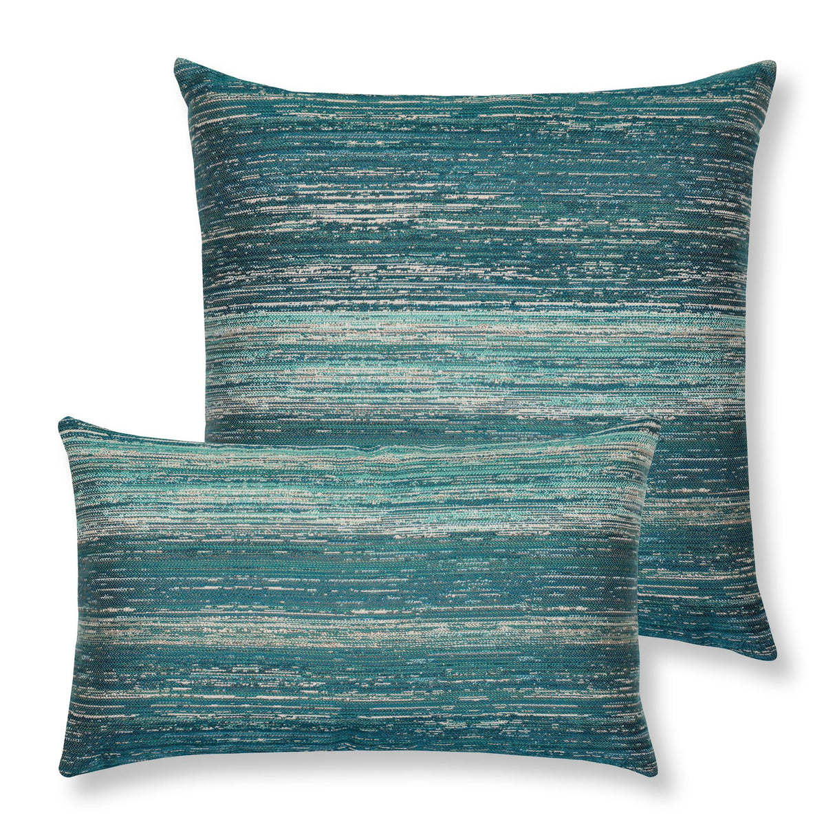 Elaine Smith Textured Lagoon Lumbar Blue Pillow