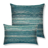 Elaine Smith Textured Lagoon Lumbar Blue Pillow