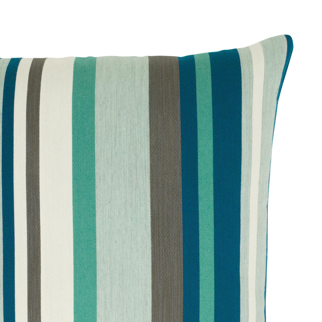 Elaine Smith Lagoon Stripe Blue Pillow