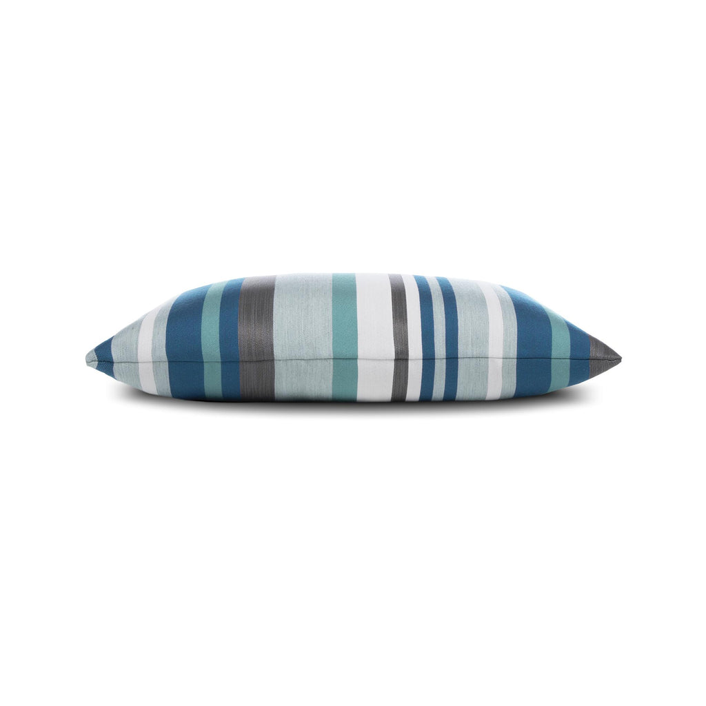 Elaine Smith Lagoon Stripe Lumbar Blue Pillow