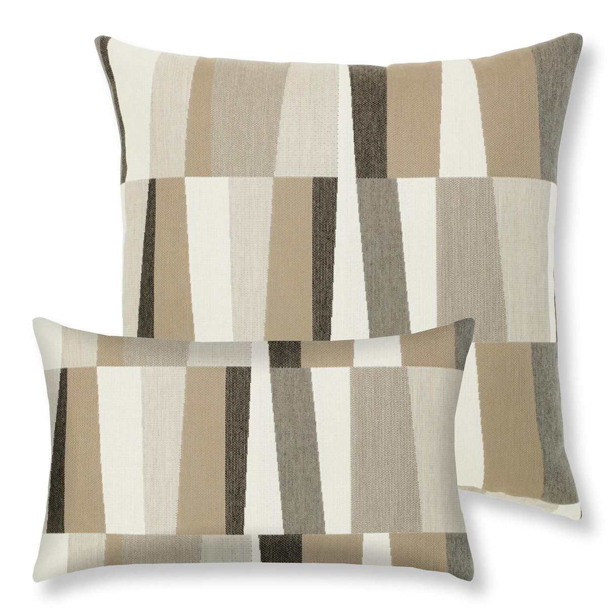 Elaine Smith Strata Grigio Brown Pillow