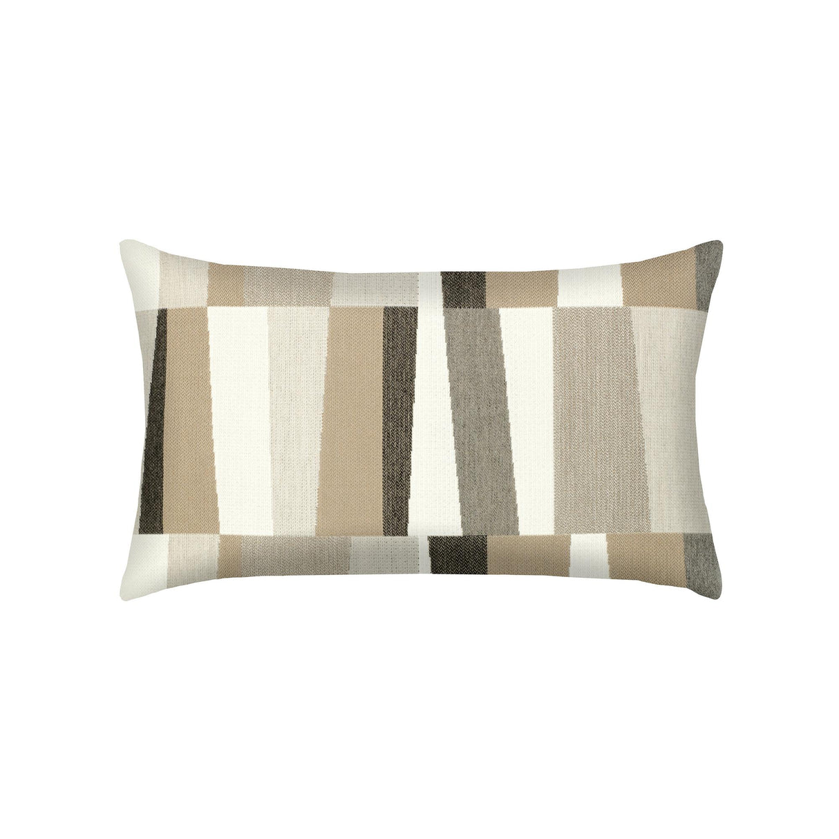 Elaine Smith Strata Grigio Lumbar Brown Pillow