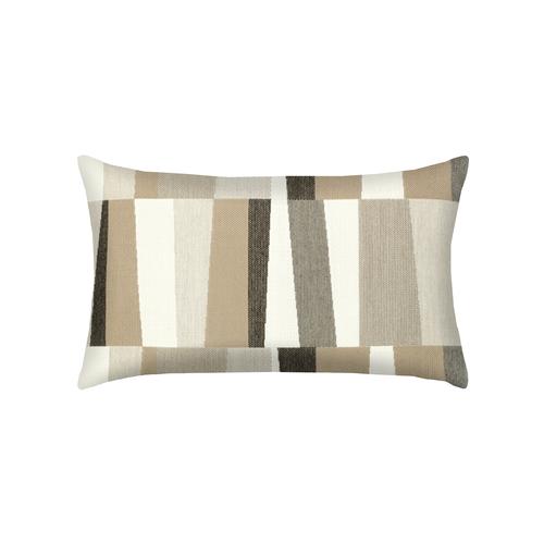 Elaine Smith Strata Grigio Lumbar Brown Pillow