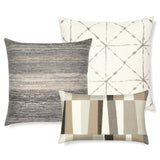 Elaine Smith Strata Grigio Lumbar Brown Pillow