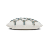 Elaine Smith Aqua Rope Ivory Pillow