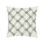Elaine Smith Aqua Rope Ivory Pillow