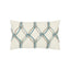 Elaine Smith Aqua Rope Lumbar Ivory Pillow