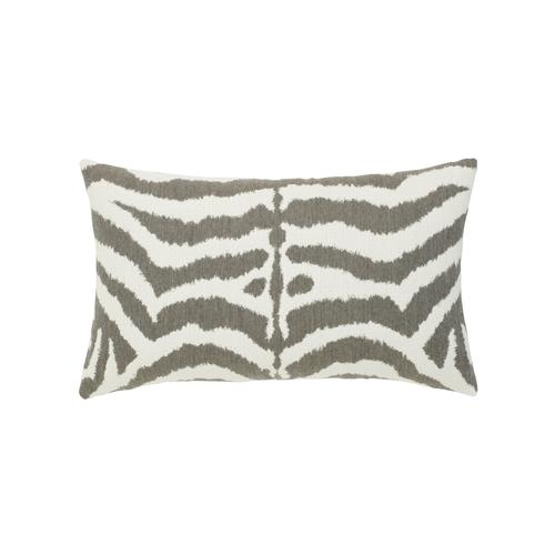Elaine Smith Zebra Gray Lumbar Gray Pillow
