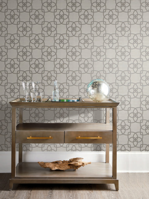 Antonina Vella Serendipity Gray/Silver Wallpaper