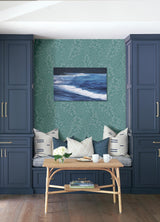 A-Street Prints Elin Berry Botanical Sky Blue Wallpaper