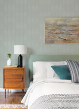 A-Street Prints Nyle Chevron Stripes Light Grey Wallpaper