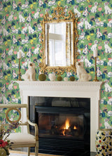 Brewster Home Fashions Good Dog Peel & Stick Jade Wallpaper