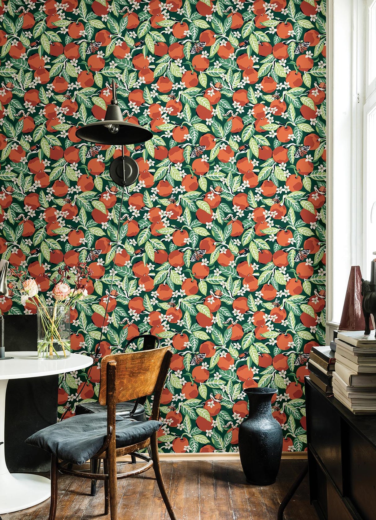 Brewster Home Fashions Orange Grove Peel & Stick Juniper Wallpaper